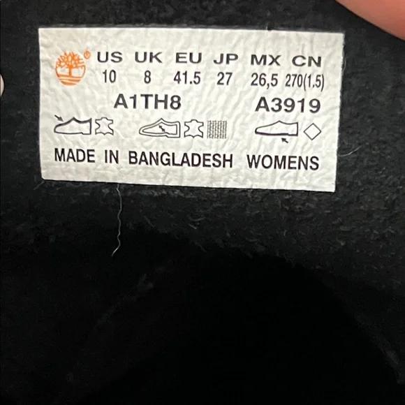 Timberland Women's Black and Brown Combat Boots - Picture 6 of 7